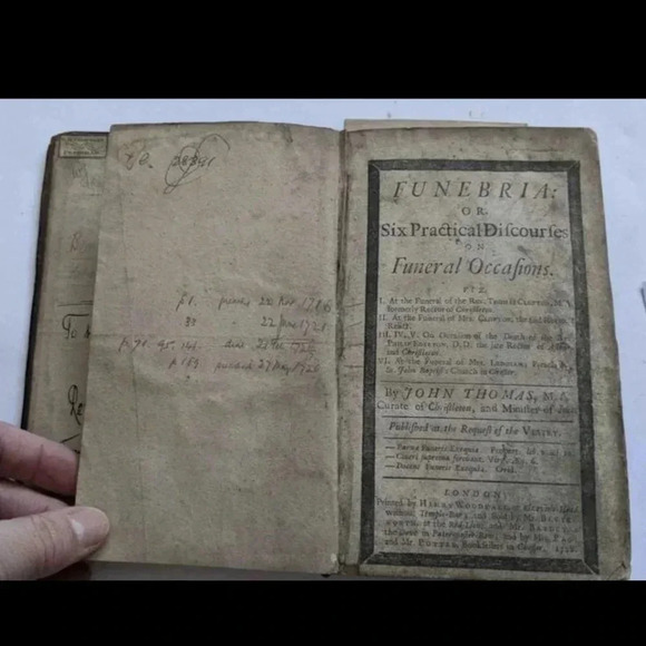1728  Book of Funeral Services - Picture 1 of 5